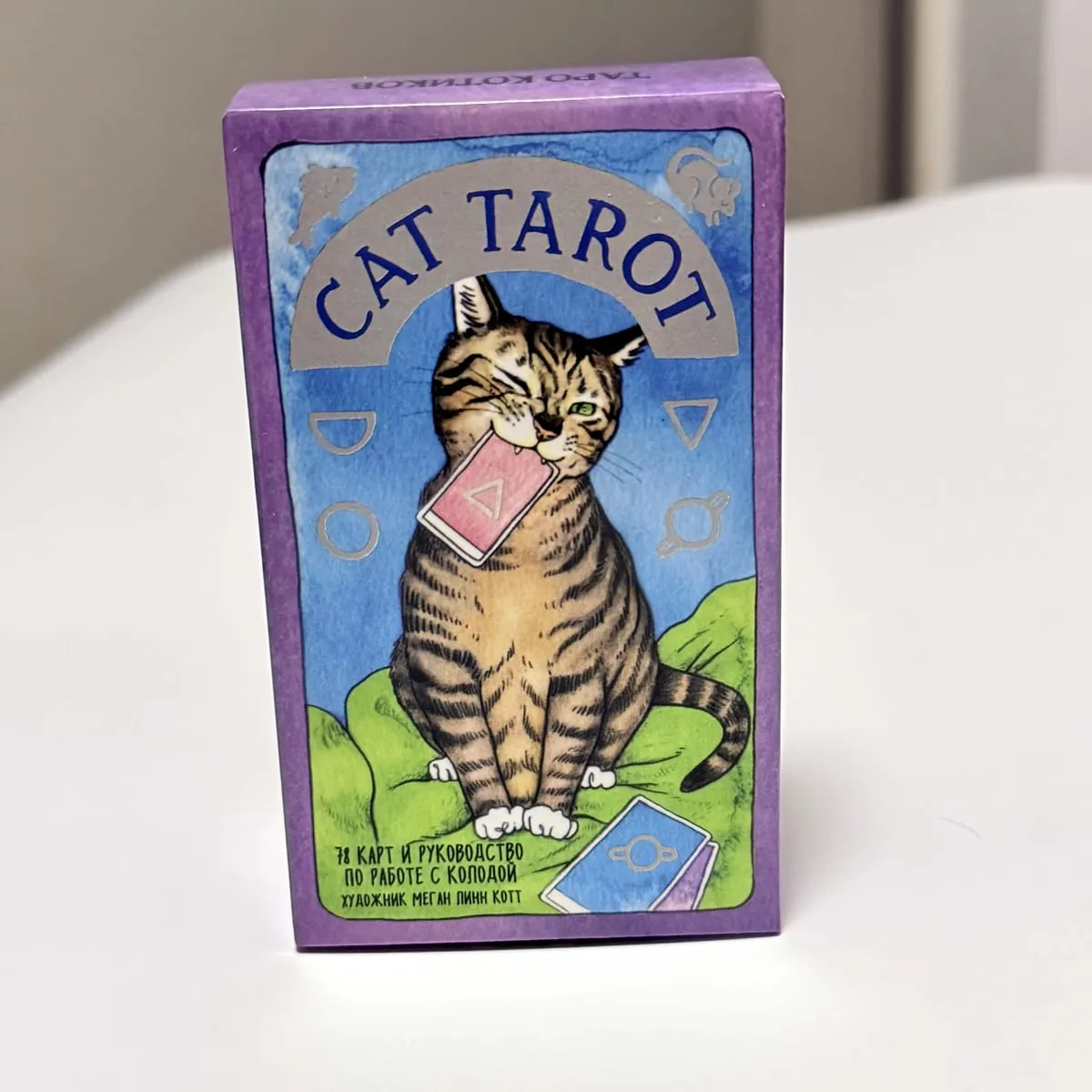 78Pcs Cat Tarot Dek Siri Kucing Comel Versi Rusia Permainan Papan Tilikan Kad Tarot