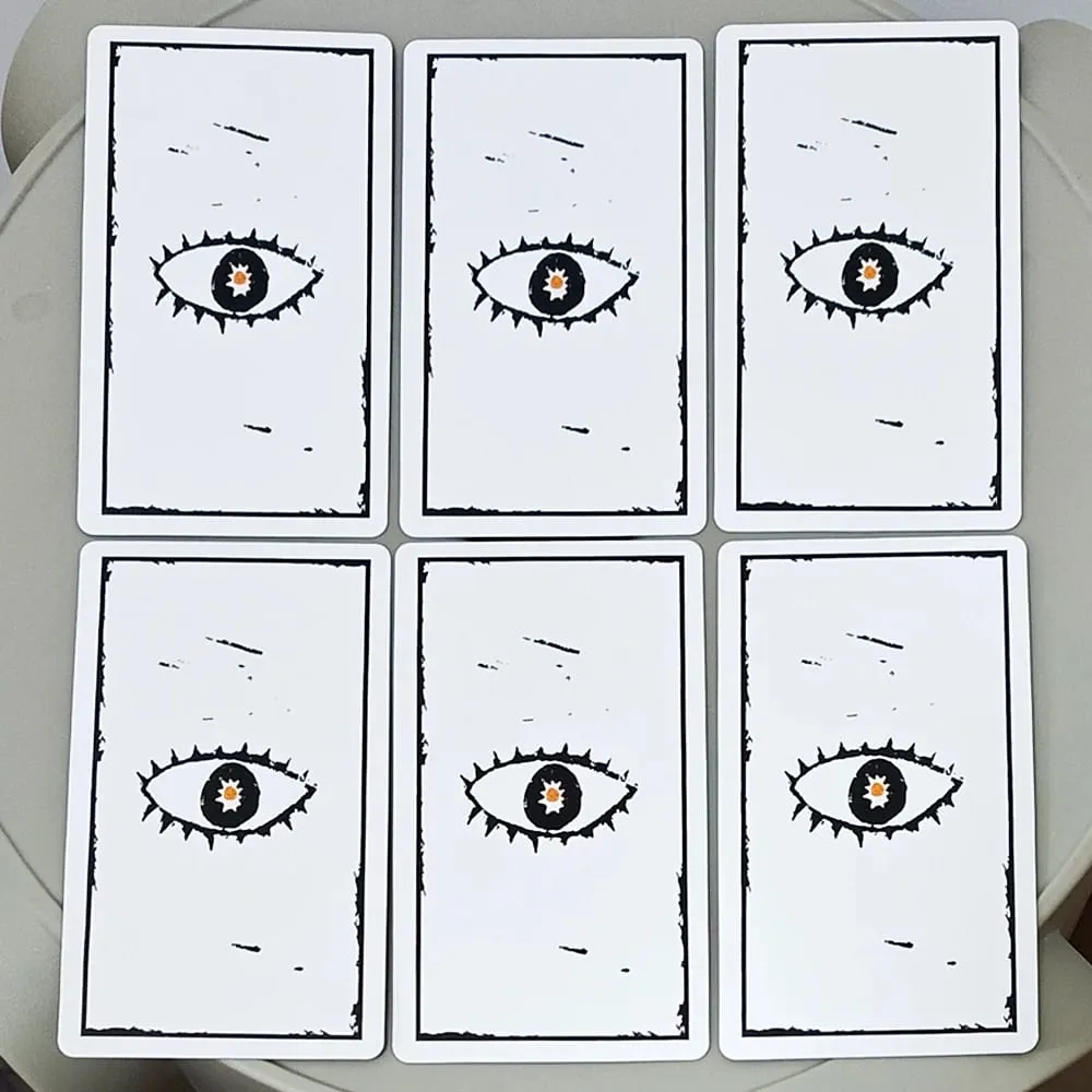 Gulliver Lenormand Oracle Deck 10,3*6cm – 36 Karten Minimalistische schwarz-weiße Linolschnittkunst — image 5