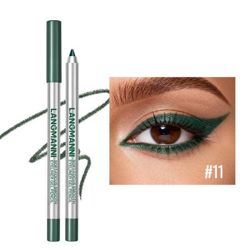Waterproof and Sweat Proof Pearlescent Shining Eyeliner Gel Pencil Long Lasting Smooth Easy To Colors Women Eye Makeup — image 9