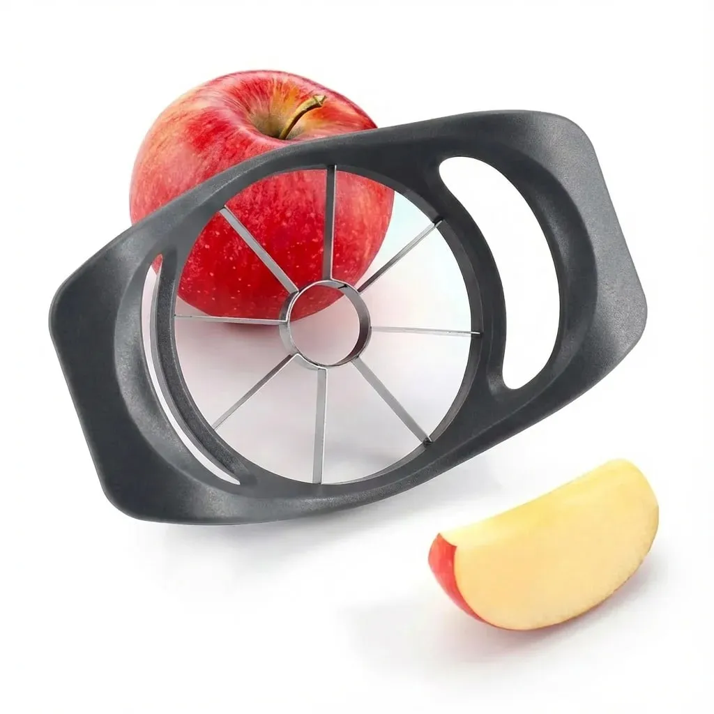 Snadno použitelný kráječ Apple Corer Slicer: 15,5 cm řezák na více okvětních lístků s ostrými čepelemi z nerezové oceli — image 2