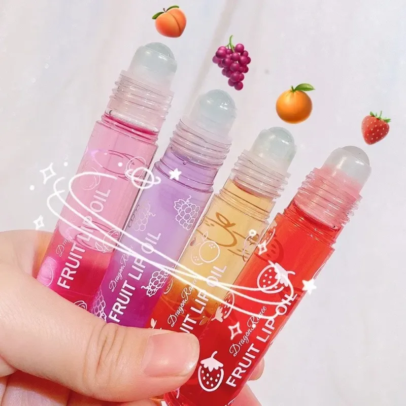 Feuchtigkeitsspendender Lippenöl-Glanz-Roller, feuchtigkeitsspendender, nährender Lippenbalsam, transparente, farblose Frucht-Avocado-Lippenpflege — image 6