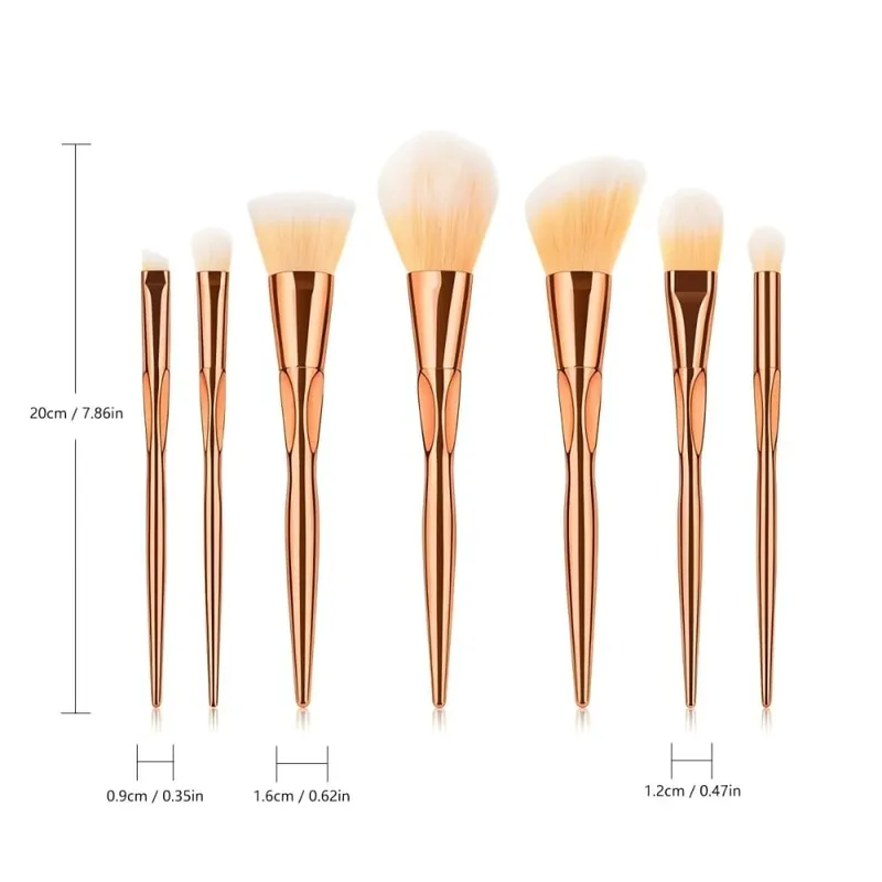 1-14 pezzi Pennelli per trucco Set di strumenti Kit di strumenti per pennelli per ombretto Eyeliner Pennelli per cosmetici Maquiagem Morbidi per la pelle — image 15
