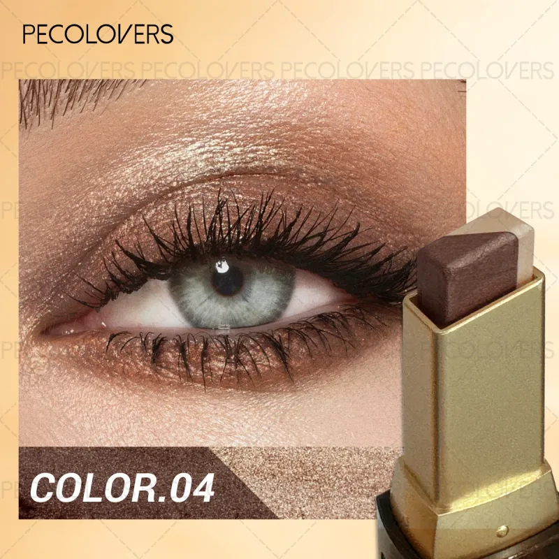 Sombra em bastão de duas cores, iluminador preguiçoso, um toque para definir cosméticos para os olhos de desenvolvimento de alta cor, 1 peça — image 8