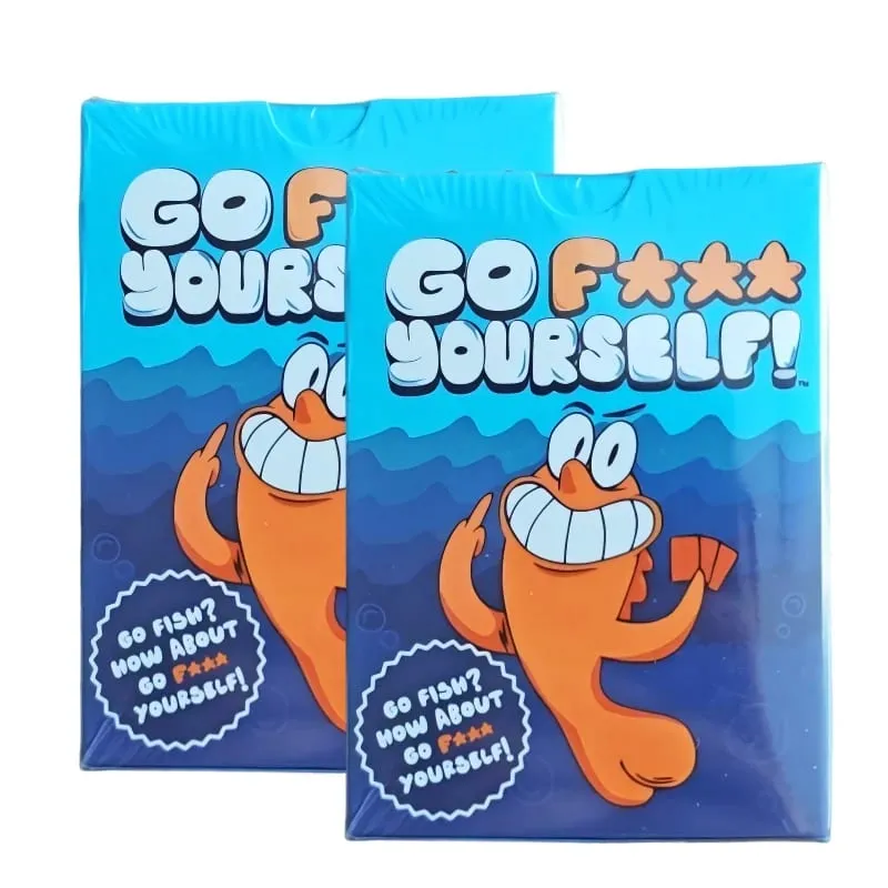 Go Fish Card Game Yourself Fun Gag Gift Permainan Papan Kelakar dengan Permainan Pesta Interaksi Keluarga Malam Twist untuk 2+ Pemain — image 8