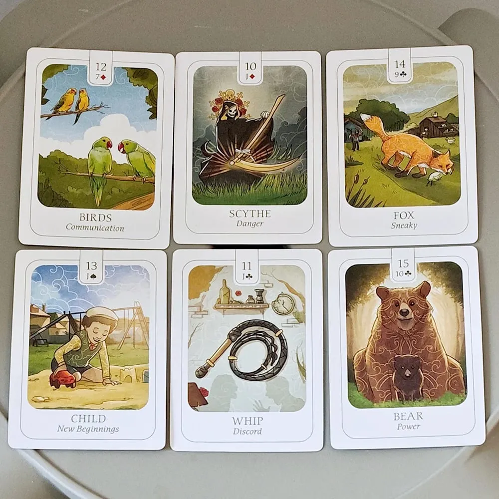 Prostota Talia Lenormand 41 szt. Pięknie ilustrowanych kart ze znaczącą symboliką z kartami „Tak Nie Może” 9*6 cm — image 4