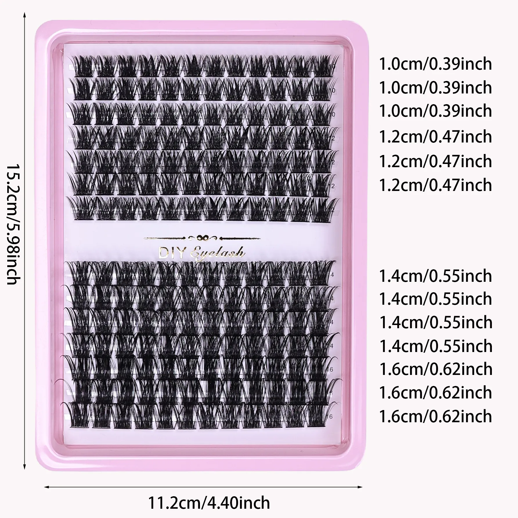 D Curl Cluster Bulu Mata Individu Ekstensi Bulu Mata Halus Bulu Mata Palsu Tersegmentasi DIY Bulu Mata Cluster untuk Rumah Riasan Mata Harian — image 4