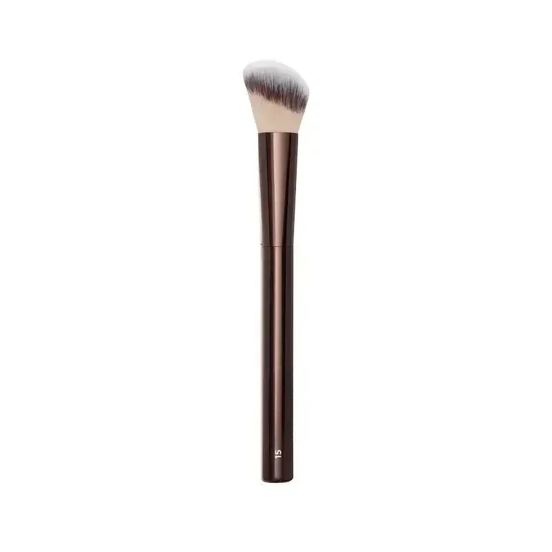 Nr. 15 Sanduhr-Rougepinsel, abgewinkelter Konturen-Rouge-Tupfenpinsel, Wangencreme, flüssiges Rouge, Make-up-Pinsel, Creme-Rougepinsel