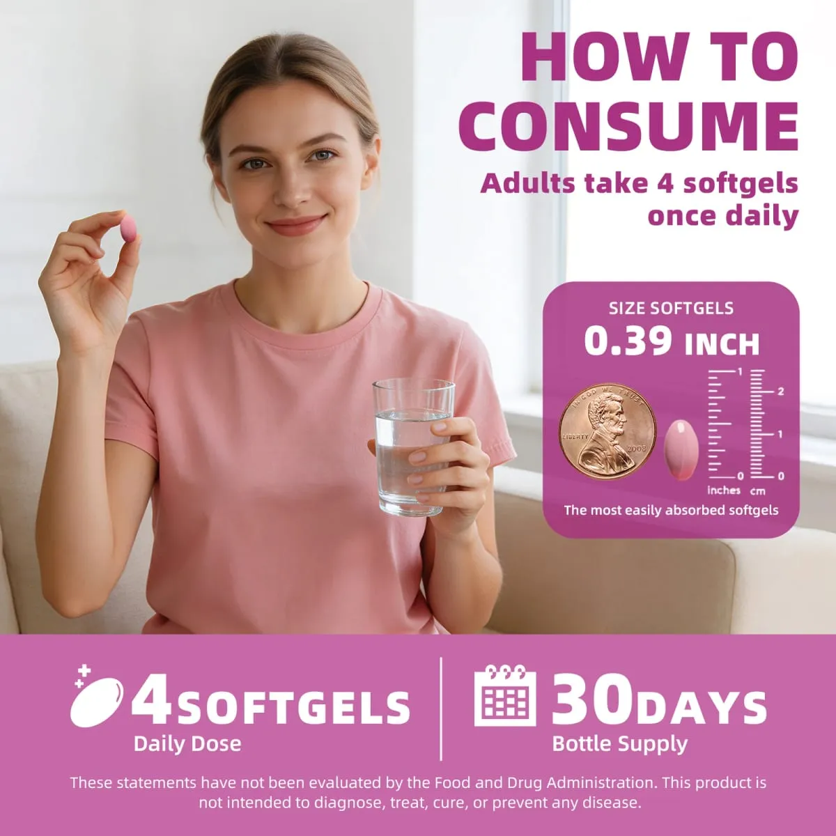 120 Viên Nang Inositol Với Omega-3 Hỗ Trợ Chức Năng Buồng Trứng Cân Bằng Nội Tiết Tố Bổ Sung Khả Năng Sinh Sản Cho Phụ Nữ