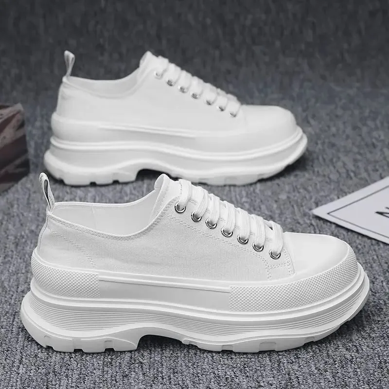 Männer Leinwand Sommer Atmungsaktive Plattform Erhöhte Muffin Turnschuhe 2025 Neue Herbst Tuch Casual Papa Trendy Schuhe — image 7