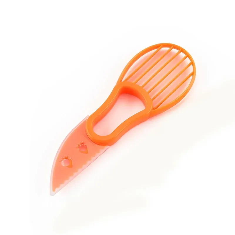3 In 1 Avocado Slicer Shea Corer Butter Fruit Peeler Cutter Pulp Separator Plastic Knife Kitchen Vegetable Tools Kitchen Gadgets — image 9