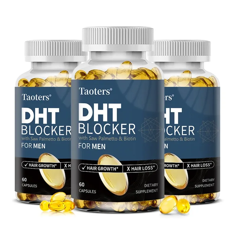 DHT-Blocker-Haarwachstumsergänzungsmittel mit Sägepalme, unterstützt dickeres Haar, reduziert Ausdünnung und Haarbruch und fördert die Gesundheit der Kopfhaut — image 10