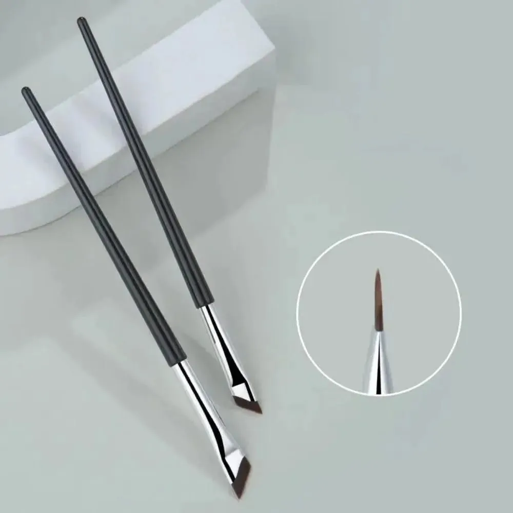 Upgrade Blade štětec na oční linky Ultra tenký jemný úhel Plochý štětec na obočí Tužka na obočí štětec na make-up Přesné nástroje na detaily