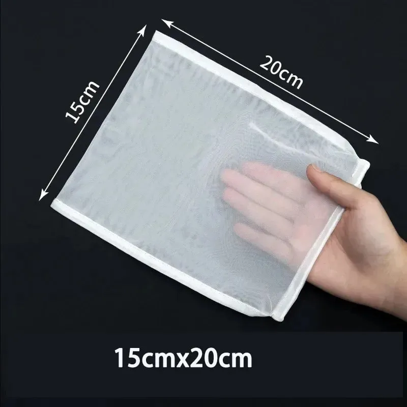 1/3/5Pcs 재사용 가능한 너트 밀크 백 스트레이너 표백되지 않은 나일론 치즈 천 가방 식품 치즈 요구르트 필터 주방 파인 메쉬 스트레이너