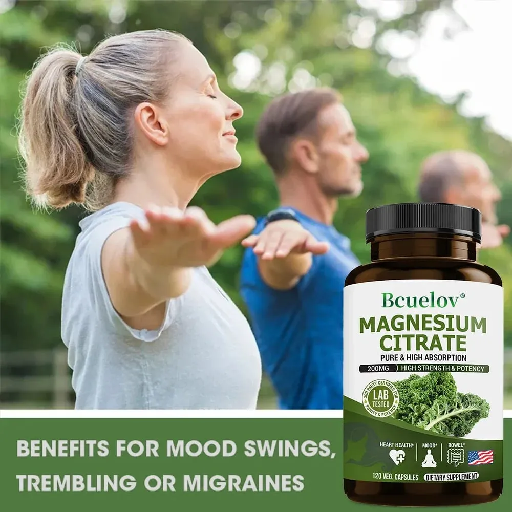 Magnesium Citrate Supplement - Highly Absorbed Relieves Constipation Relaxes Nerves Supports Heart Health Muscles and Bones — image 5