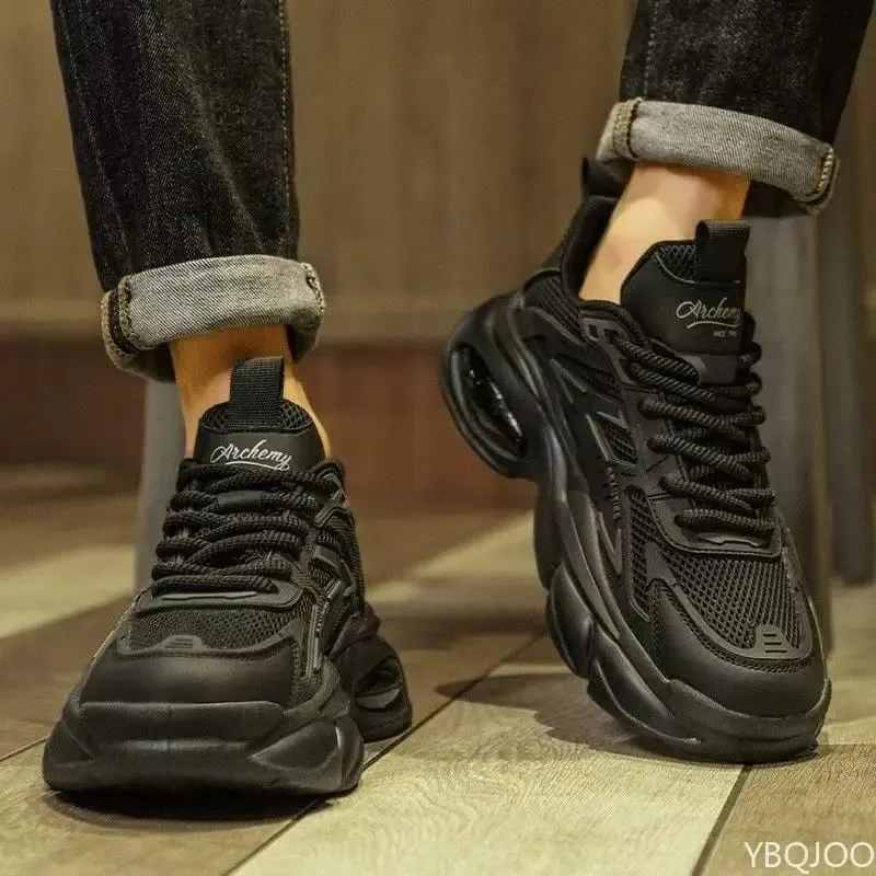 Fashionable versatile spring autumn new explosive thick soled men's shoes casual comfortable height increasing sports shoes — image 6