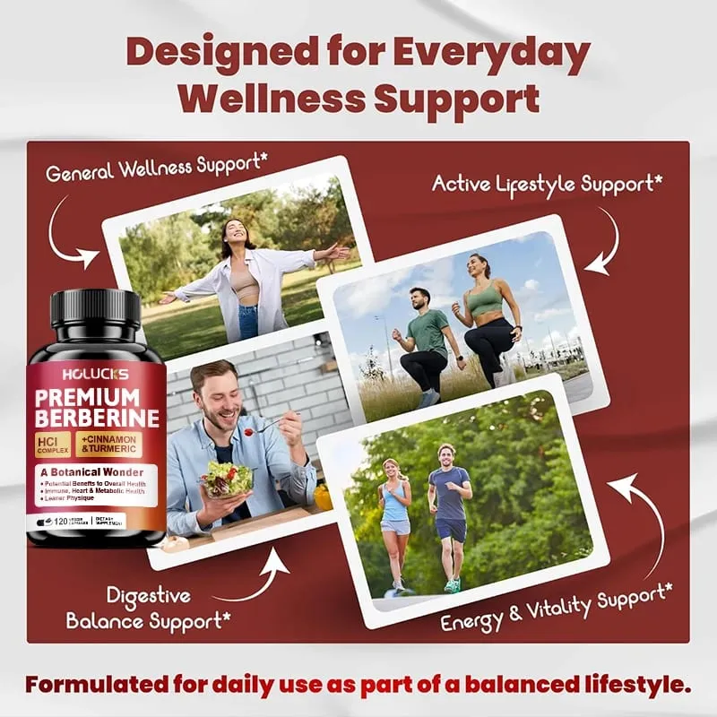 L'integratore di berberina ad alta potenza supporta la sensibilità all'insulina e l'equilibrio ormonale del colesterolo sano aiuta il metabolismo sano — image 3