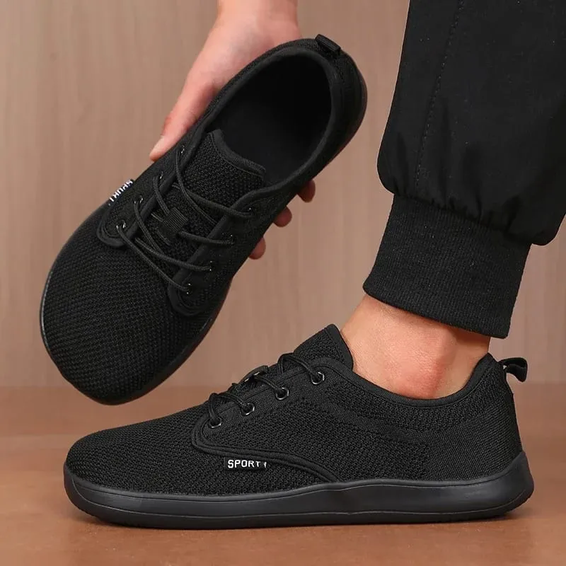 Summer Breathable Women's Flat Shoes Lightweight Mesh Comfortable Walking Shoes Men's Wide Foot Soft Sole Casual Wear Bare Foot — image 4