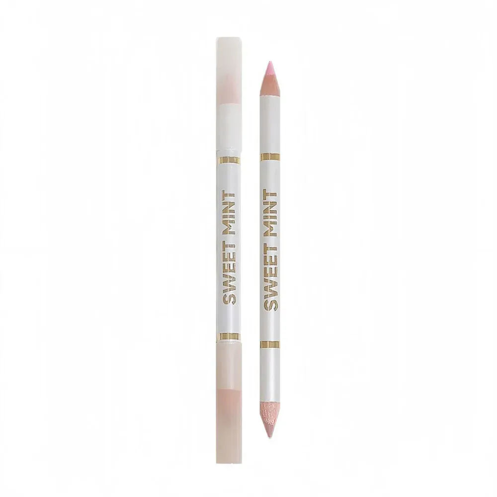 Doppelseitiger, liegender Seidenraupenstift unter dem Eyeliner, zum Aufhellen des Schatten-Make-up-Stifts, Nude-Rosa-Beige-Textmarker für das untere Augenlid, Konturierung — image 5