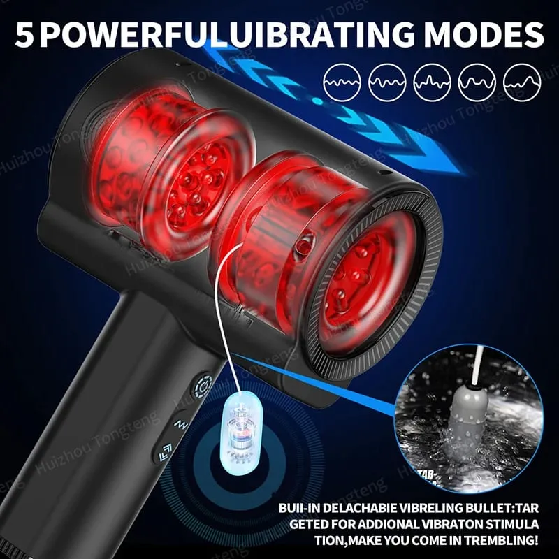Automatic Thrusting Rotating Vibrating Male Masturbator Blowjob Sex Glans Massager Penis Vibrator Pussy Adult Sex Toys for Men — image 4