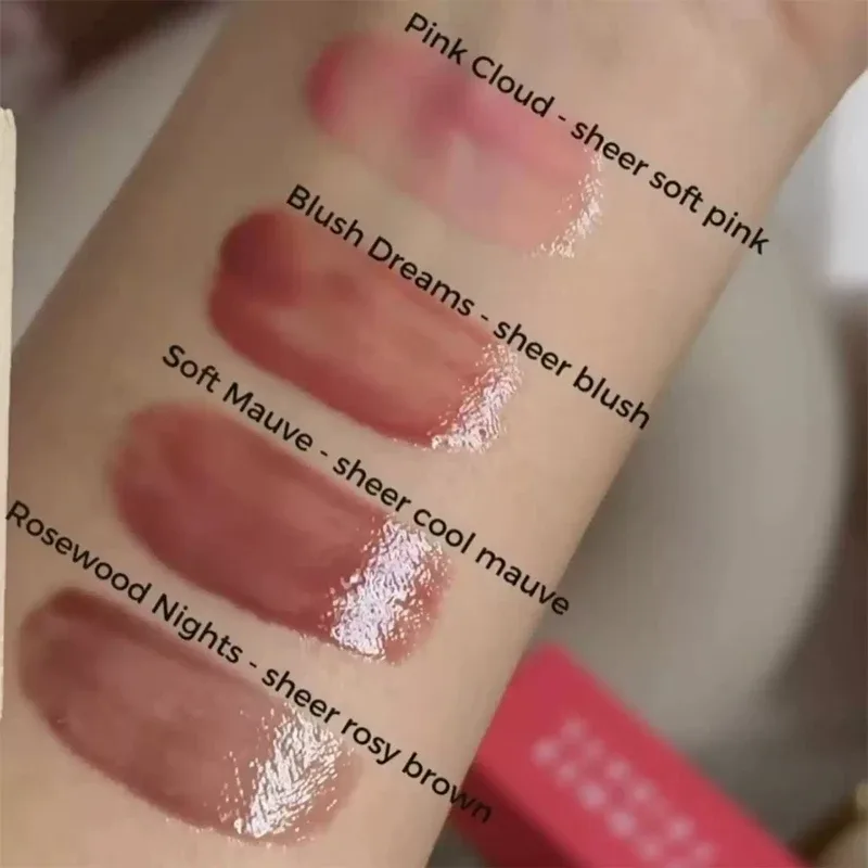 Summer Limited Rho Vanilla Beige LipBalm Set di rossetti trasparenti idratanti Tubo morbido e liscio Specchio per labbra Lucidalabbra Blum per labbra Trucco — image 6