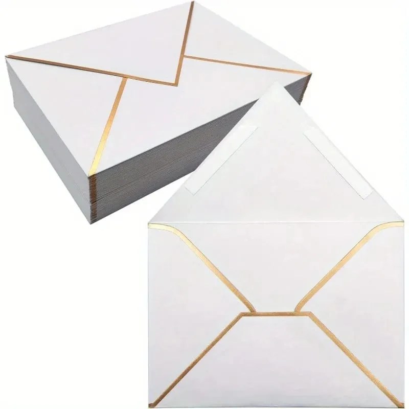 100 pezzi buste stile occidentale buste d'invito per biglietti d'auguri di compleanno cartoline carta da lettera invito a una festa forniture di cancelleria — image 10