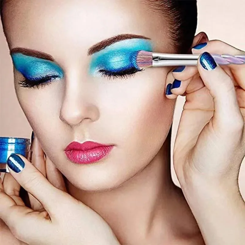 10pcs Berus Makeup Set Berus Asas Rambut Lembut Serbuk Pemerah Pipi Kontur Kening Pembayang Mata Wanita Kosmetik Blending Alat Mekap — image 4