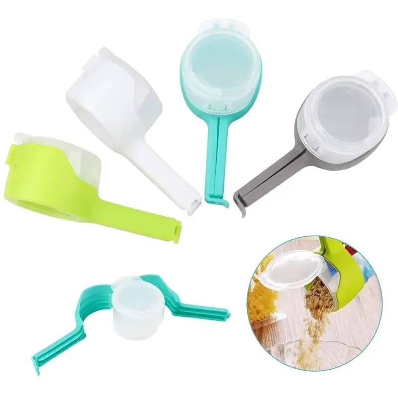 4 Túi Đựng Thực Phẩm Kín Kẹp Có Đổ Vòi Xịt Bảo Quản Thực Phẩm Nhà Bếp Kín Kẹp Đại Chip Túi Kẹp Có Nắp JT394 — image 1