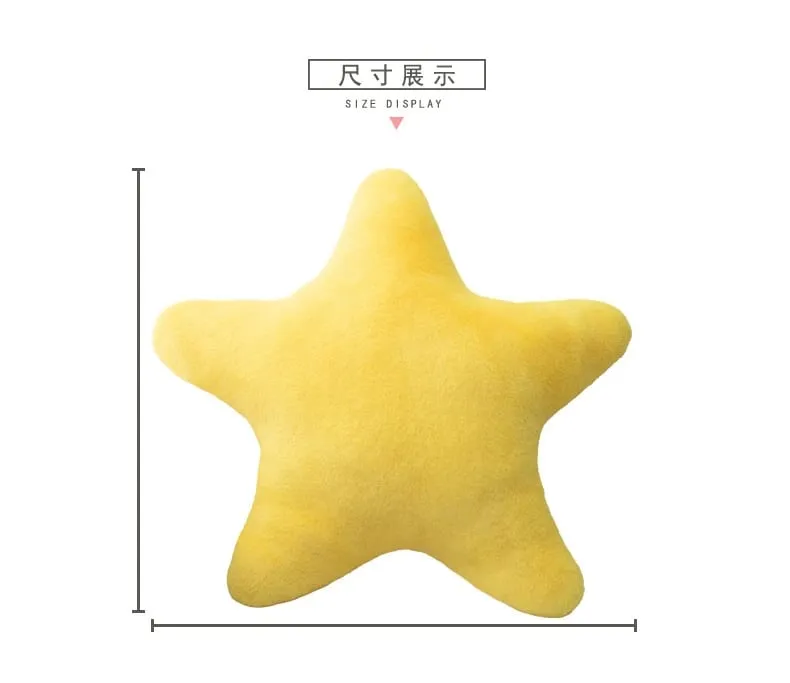 Cuscino a forma di stella Cuscino decorativo a stella per letto Morbido cuscino in peluche Cuscino carino in peluche per soggiorno camera da letto per bambini — image 7