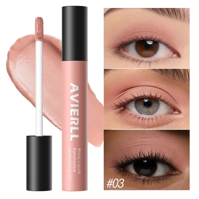 10 Warna Matte Nude Eye Bronzer Pembayang Mata Cecair Kalis Air Mata Tahan Lama Shdaow Kontur Pipi Semulajadi Kosmetik Wanita — image 12
