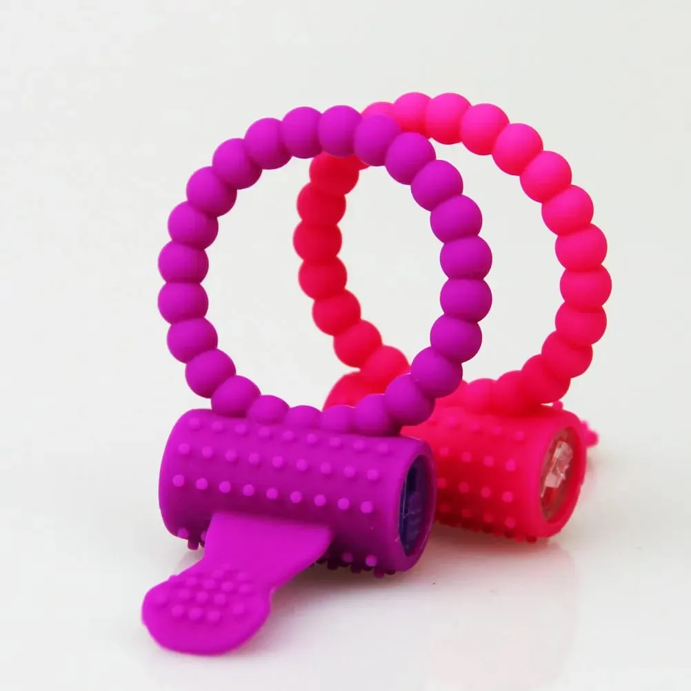 Anello vibrante per pene super elastico Orecchie di coniglio Stimolatore Ritardo Erezione Anello per pene Coppia reciproca Giocattolo del sesso Silicone impermeabile — image 2