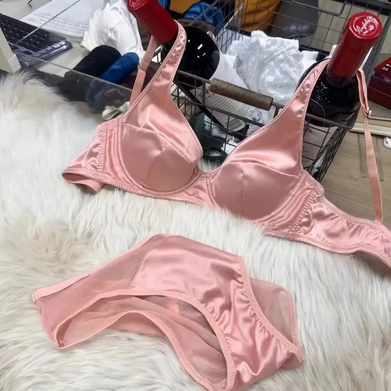 Dames casual dagelijkse bh-set Dunne elegante lingerieset Damesondergoed Effen bh en panty-set — image 11
