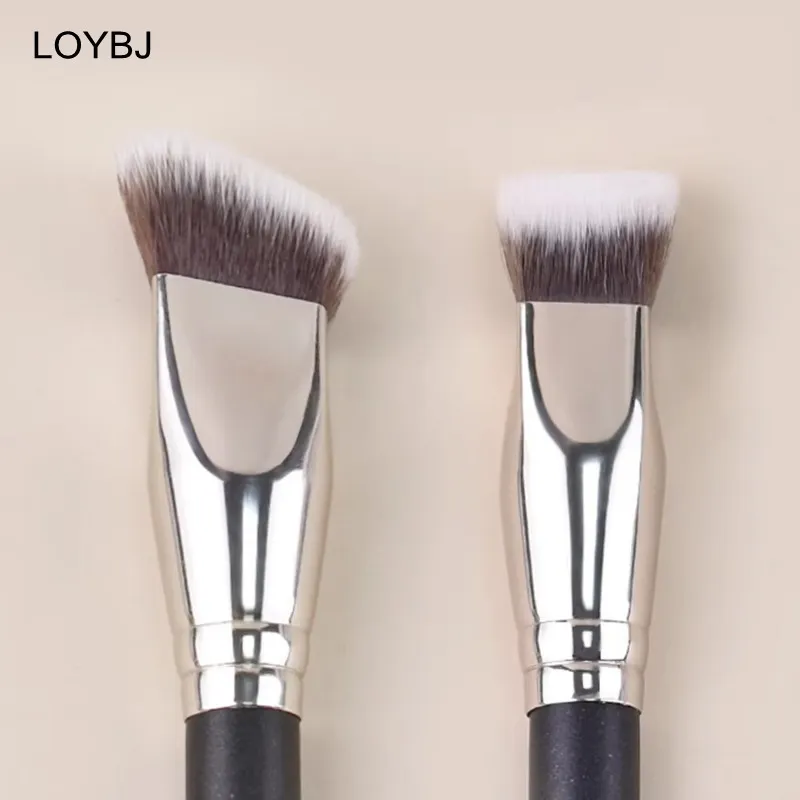 3pcs Angled Foundation Makeup Brush Set Propesyonal na Makeup Brushes para sa Liquid Foundation Cream BB Concealer Women Beauty Tools — image 3