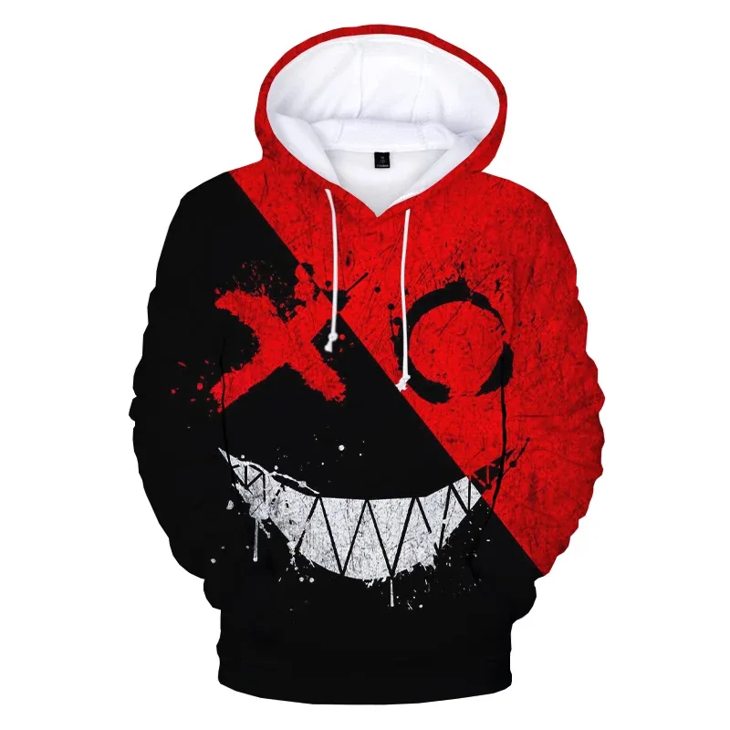 Patrón de moda diablo cara sonriente 3D impreso Sudadera con capucha sudaderas hombres mujeres moda Casual divertido jerseys sudaderas con capucha de Hip Hop — image 24