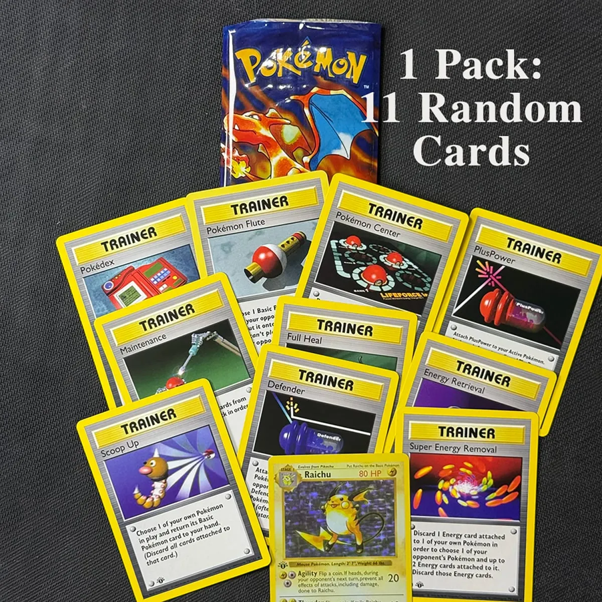 PKM New Base Set Booster Pack 11 karet/balení Charizard/Venusaur/Blastoise PTCG Proxy karty Dárky ke kartám TCG — image 6