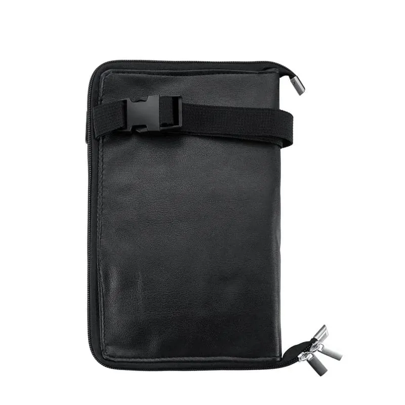 24 Pockets Makeup Brushes Storage Waist Bags With Artist Belt Strap Zipper Large Capacity Foldable PU Makeup Tools Storage Bag — image 3