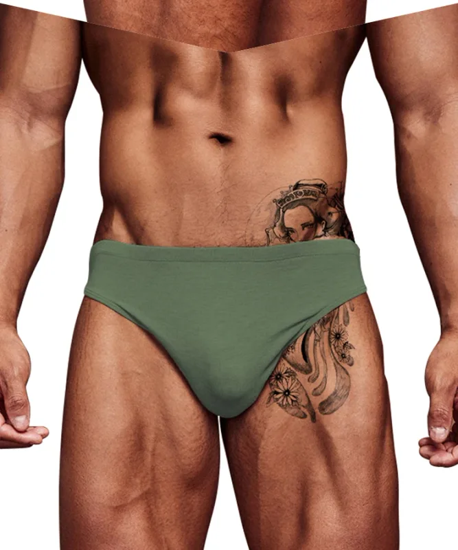 Herren-Slip aus Modal, ultradünn, nacktes Gefühl, niedrige Leibhöhe, hochelastisch, atmungsaktiv, 3D-Konvexbeutel-Unterwäsche