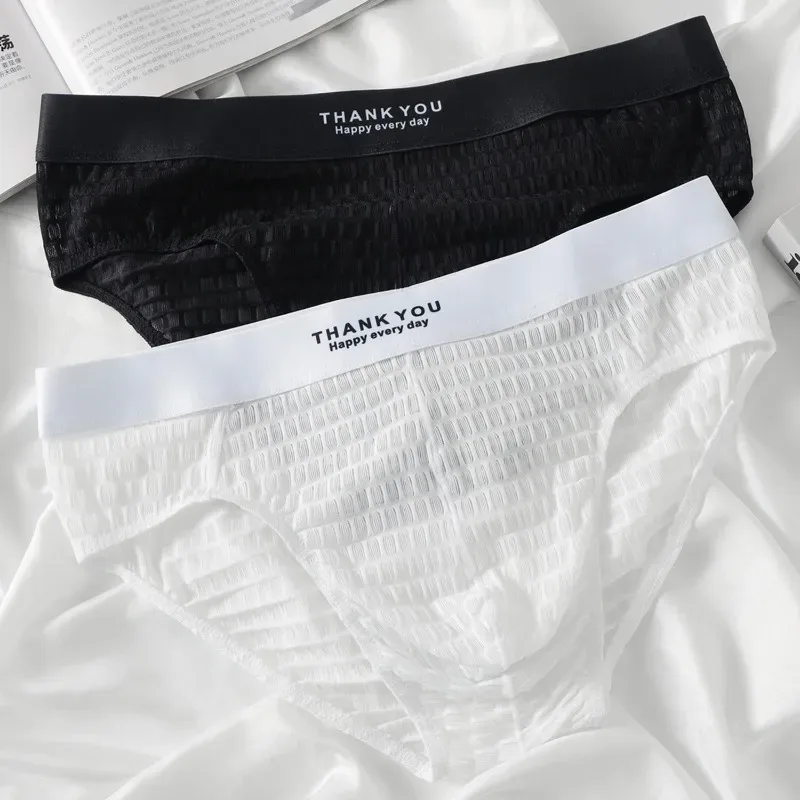โปร่งใสตาข่ายชุดชั้นในชาย Ultra Thin Sheer กางเกงกางเกงระบายอากาศถุงน่องกางเกงนุ่มชุดชั้นใน Low Rise Knicker — image 2