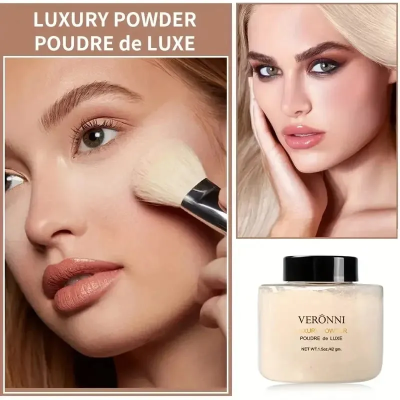 3-teiliges Gesichts-Make-up-Set für Anfänger, mattes Foundation-Make-up, feuchtigkeitsspendende Grundierung, Ölkontrolle, loser Puder, vollständig abdeckender Gesichts-Concealer — image 2