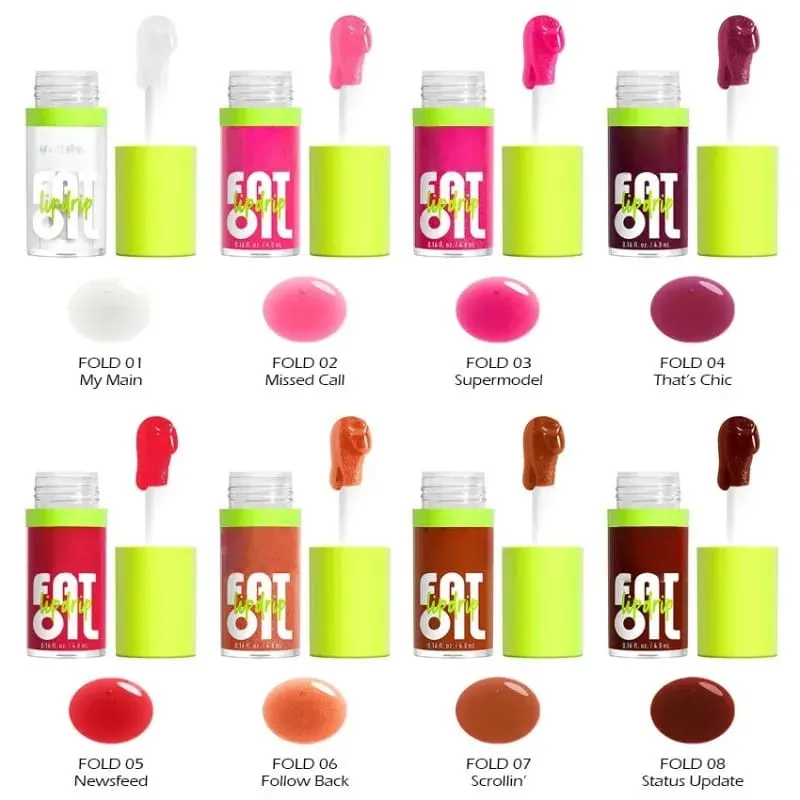 NYX Fat Oil Lip Drip Lip Gloss Melembapkan Bibir Secara mendalam Tidak Melekit Lip Gloss Seksi Lip Gloss Mekap Gincu Fesyen Korea — image 7
