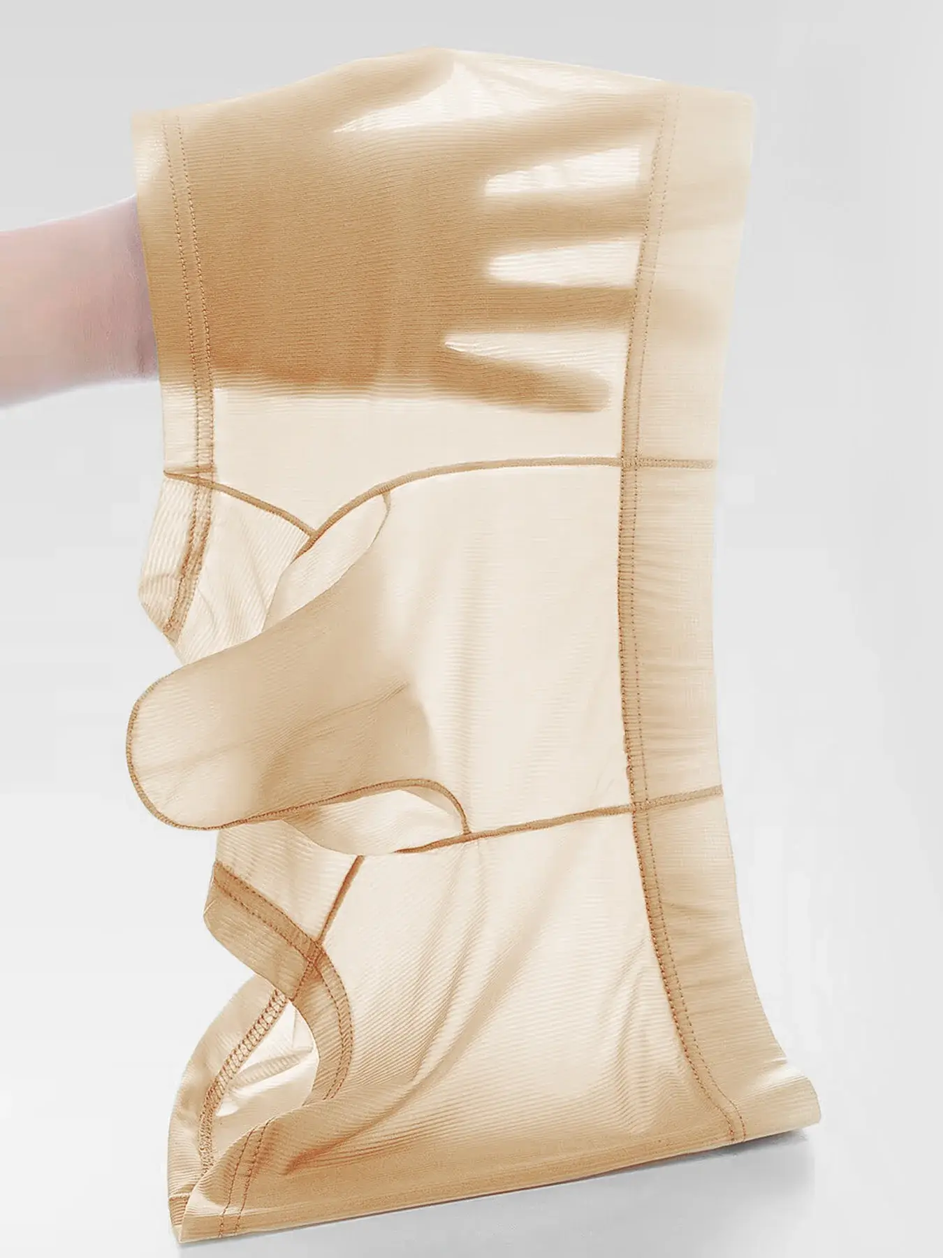 Slip boxer trasparenti Intimo sexy da uomo Mutande ultra sottili Vedi attraverso mutandine di seta ghiacciata Pantaloncini di lingerie lisci e lucidi — image 23
