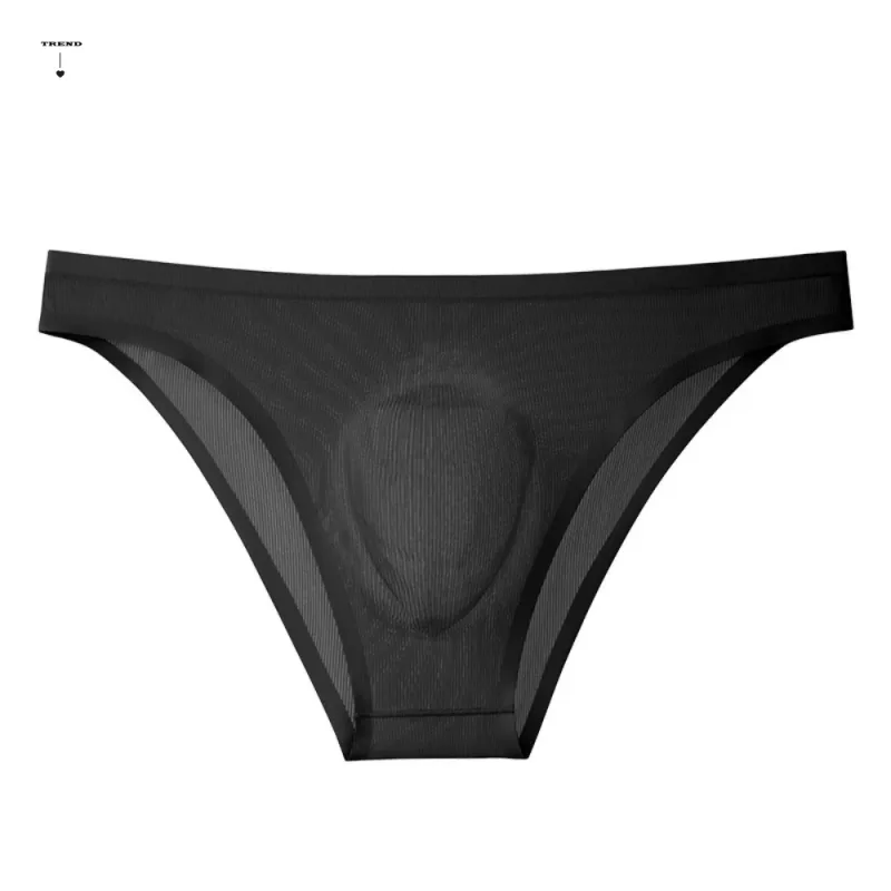 Bequeme Herren-Triangel-Höschen aus Eisseide, atmungsaktiv, große Größe, dünne Slips für Herren, Dessous, Unterhose, Unterwäsche für Herren — image 13