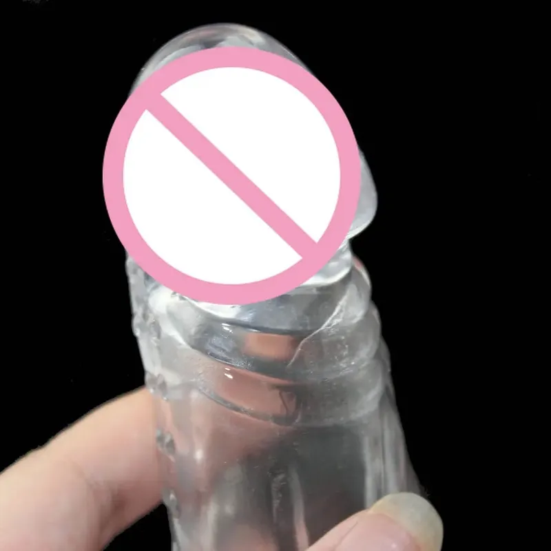 Preservativo retardante reutilizável, 2 anéis, ampliação transparente, impotência, extensão do pênis, manga peniana duradoura, produto sexual, brinquedos masculinos, vibrador — image 2