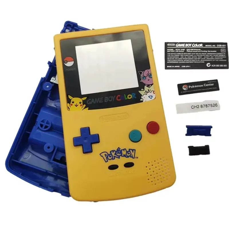 Custodia GBC GameBoy Color Sostituzione Custodia colorata gialla Custodia Pokemon GBC Pikachu — image 3