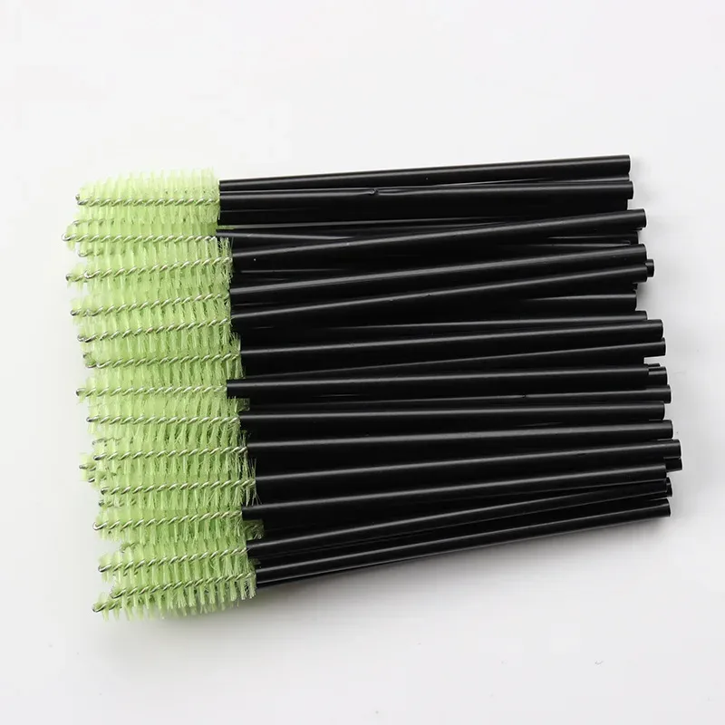 100pc Berus Bulu Mata Pakai Berus Berus Kening Berongga Sikat Bulu Mata Sambungan Berus Makeup Maskara Stick Aplikator Berus Mikro Alat Kecantikan — image 9