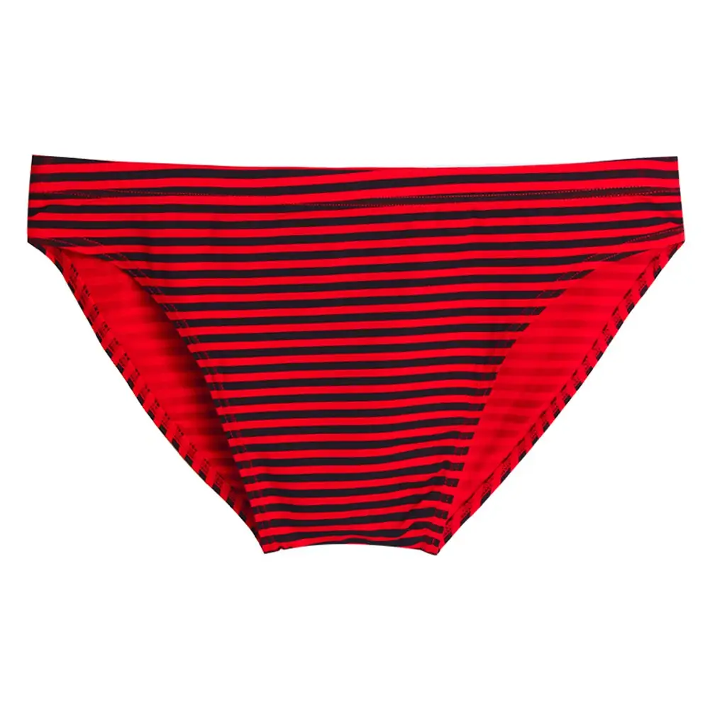 Men Stripe Briefs High Stretchy Soft No Pouch Narrow Side Sissy Underwear Pantie Breathable Daily Wear Triangle Panties — image 3