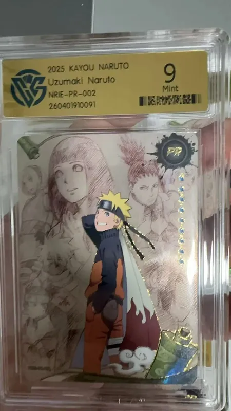 Karta Naruto wersja angielska PR-001PR-002 PRISTINE-10.0 Autentyczna karta oceny KAYOU — image 8