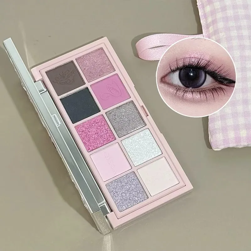 Pink Ballet Makeup Box obsahuje 1 * bahno na rty 1 * lisovaný pudr 1 * zvýrazněný pudr 1 * pudr z palety očních stínů s náhrdelníkem — image 6