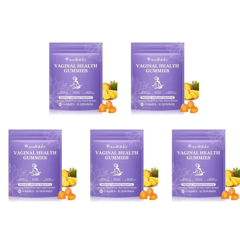 Acentiallabs กัมมี่สุขภาพช่องคลอดพร้อม Bacillus Coagulans และวิตามินซีรองรับการป้องกันภูมิคุ้มกันและความสมดุลของค่า pH 60 กัมมี่ — image 11