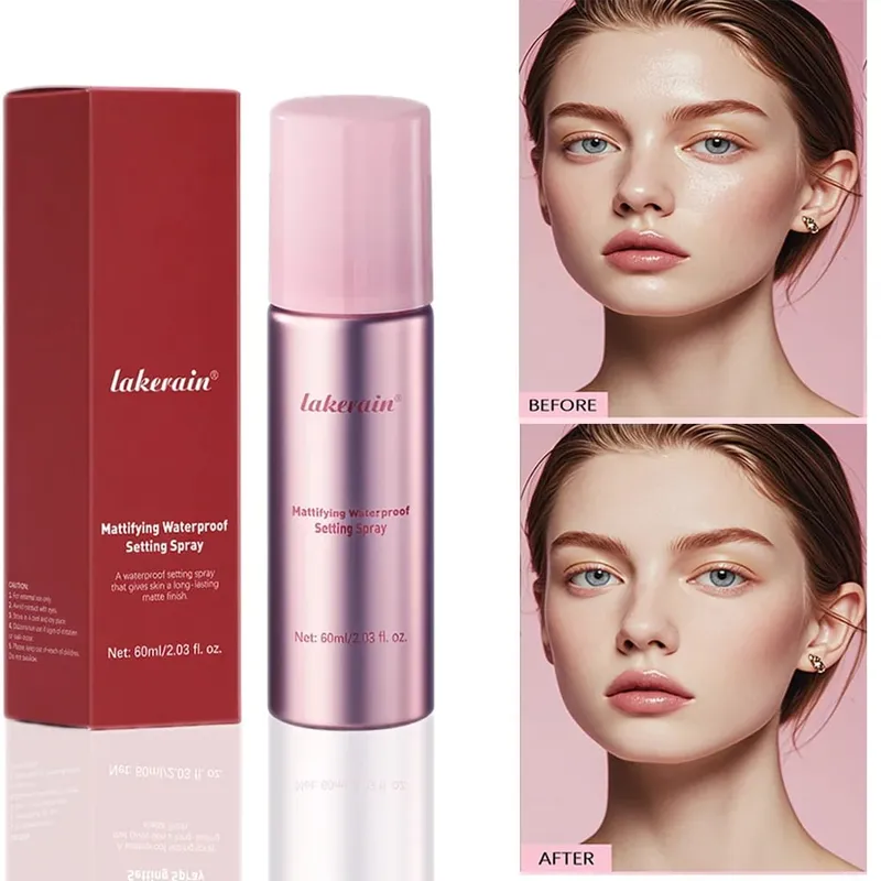 Setting Powder og Setting Spray Set Ultimate Blurring Oil Control Mat Vandtæt Langtidsholdbar Blurs Oil Control Makeup Kit — image 3