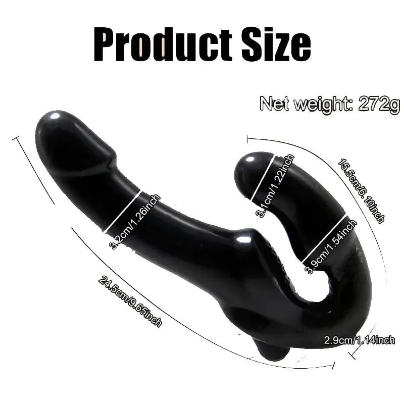 Gode vibrateur sans bretelles avec télécommande sans fil, Double pénétration, produits pour adultes, jouets sexuels pour femmes lesbiennes — image 3